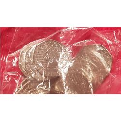 A SEALED BAG OF SHERLOCK HOMES BRITISH 50P COINS.