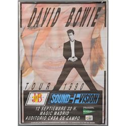 David Bowie 1990 Tour poster