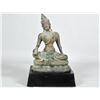 Image 1 : THAI PATINATED BRONZE OF A SEATED DEITY
