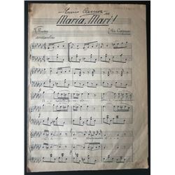 ENRICO CARUSO SIGNED SONGSHEET.