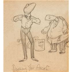 Ernest Shepard prelimary drawing.