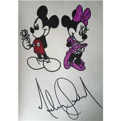 MICHAEL JACKSON DRAWING OF MICKEY AND MINNIE MOUSE.