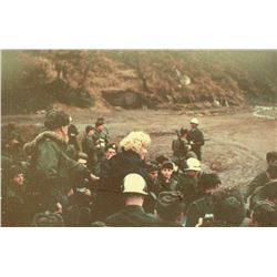 MARILYN MONROE ca 1954 Entertains Troops In Korea negative.