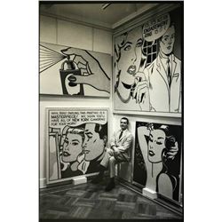 BILL RAY (1936-2020): ROY LITCHENSTEIN at the Leo Castelli gallery in New York city.