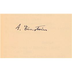 ALBERT EINSTEIN SIGNED PAGE.