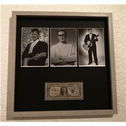 BUDDY HOLLY, RICHIE VALENS, AND THE BIG BOPPER SIGNED 1 DOLLAR BILL.