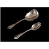 Image 1 : Two sterling serving spoons