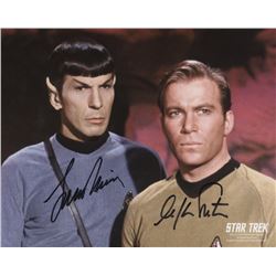 STAR TREK: WIlliam Shatner/Leonard Nimoy signed photo.