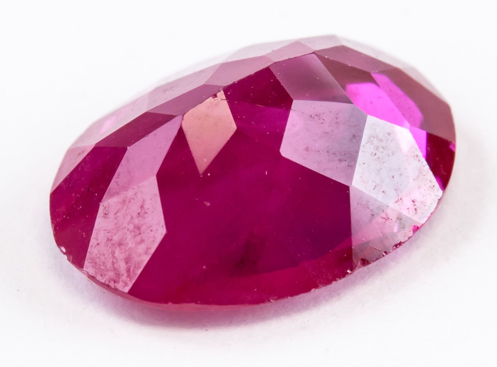 5.00ct Pinkish Red Oval Cut Natural Ruby AGSL