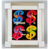 Image 2 : Andy Warhol Ltd. Ed Silkscreen (4$ Signs) Signed