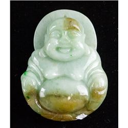 Burma Mixed Tone Jadeite Happy Buddha Pendant
