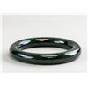 Image 1 : Chinese Hetian Green Jade Carved Bangle CERT