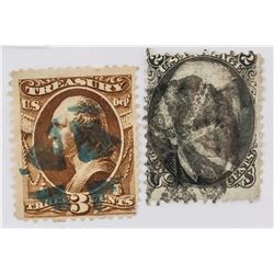Two Assorted Rare 1860 American Stamps