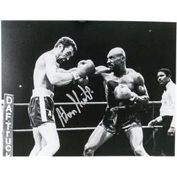 Alan Minter vs Marvin Hagler Autographed Photo