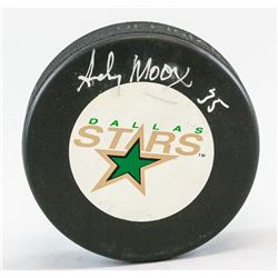 Andy Moog 1960- Canadian Autographed NHL Puck