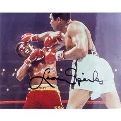 Leon Spinks vs Muhammad Ali Autographed Photo