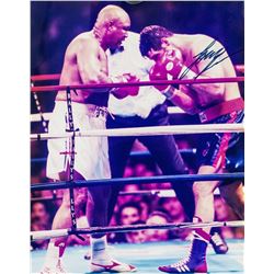 Lou Savarese vs George Foreman Autographed Photo
