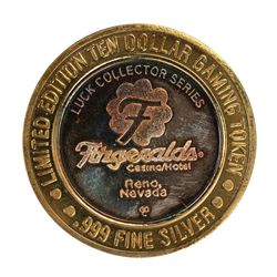 .999 Silver Fitzgeralds Casino & Hotel Reno, NV $20 Limited Edition Gaming Token
