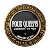 Image 2 : .999 Silver Four Queens Hotel & Casino  Nevada $10 Limited Edition Gaming Token
