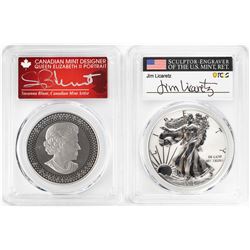 2019 Pride of Nations American Eagle & Canadian Maple Leaf Coin Set PCGS PR70 Signed