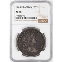 1795 $1 Draped Bust Silver Dollar Coin NGC XF45