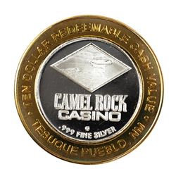 .999 Fine Silver Camel Rock Casino New Mexico $10 Limited Edition Gaming Token