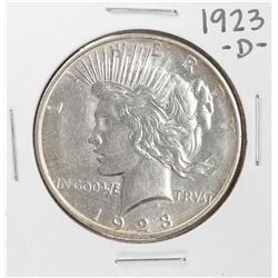1923-D $1 Peace Silver Dollar Coin