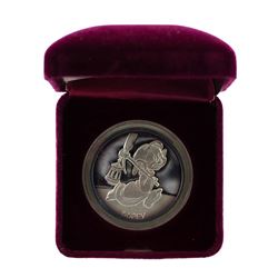 1987 Rarities Mint Disney Dopey 1oz Silver Proof Coin w/Box & COA
