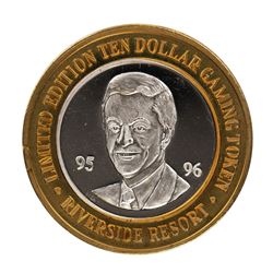 .999 Silver Riverside Resort Hotel & Casino $10 Casino Limited Edition Gaming Token