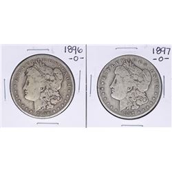 Lot of 1896-O & 1897-O $1 Morgan Silver Dollar Coins