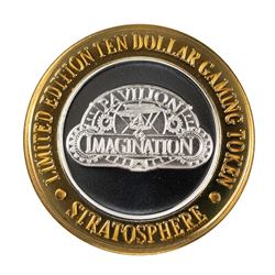 .999 Silver Stratosphere Las Vegas, Nevada $10 Casino Limited Edition Gaming Token