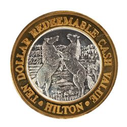 .999 Fine Silver Hilton Reno, Nevada $10 Limited Edition Gaming Token