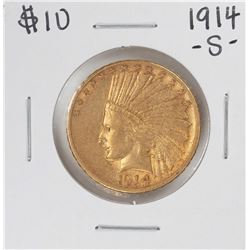 1914-S $10 Indian Head Eagle Gold Coin