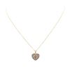 Image 1 : 14KT Yellow Gold 0.80 ctw Chocolate Diamond Heart Shaped Pendant with Chain
