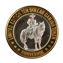 .999 Silver Binions Horseshoe $10 Casino Limited Edition Gaming Token