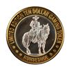 Image 1 : .999 Silver Binions Horseshoe $10 Casino Limited Edition Gaming Token