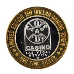 .999 Silver Slots A Fun Casino Las Vegas, NV $10 Limited Edition Casino Gaming Token