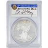 Image 1 : 2003-W $1 Proof American Silver Eagle Coin PCGS PR69DCAM Edmund Moy Signature