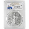 Image 1 : 2016 $1 American Silver Eagle Coin PCGS MS70