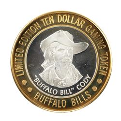 .999 Silver Buffalo Bills Resort & Casino Jean, NV $10 Limited Edition Gaming Token