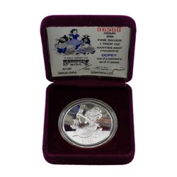 1987 Rarities Mint Disney Dopey 1oz Silver Proof Coin w/Box & COA