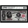 Image 1 : 1891 $1 Treasury Note Fr. 352 PMG Choice Uncirculated 64EPQ