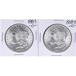 Lot of 1883-O & 1884-O $1 Morgan Silver Dollar Coins