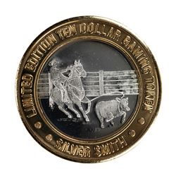 .999 Silver Silver Smith Casino Resort Wendover, NV $10 Limited Edition Gaming Token