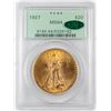 Image 1 : 1927 $20 St. Gaudens Double Eagle Gold Coin PCGS MS64 CAC Old Green Holder