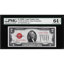 1928D $2 Legal Tender Note Fr.1505 PMG Choice Uncirculated 64EPQ