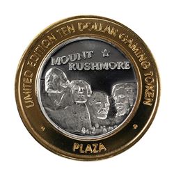 .999 Silver Plaza Las Vegas, NV $10 Casino Limited Edition Gaming Token