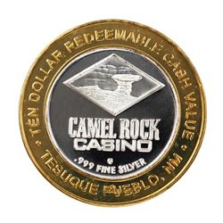 .999 Fine Silver Camel Rock Casino New Mexico $10 Limited Edition Gaming Token