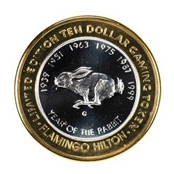 .999 Fine Silver Flamingo Reno, Nevada $10 Limited Edition Gaming Token