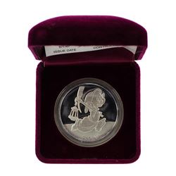 1987 Rarities Mint Disney Dopey 1oz Silver Proof Coin w/Box & COA